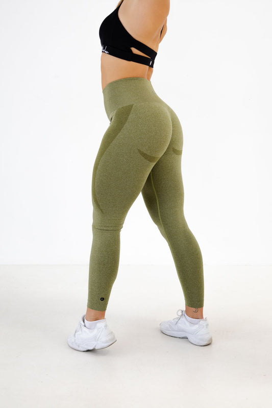 Force Seamless High Waisted Leggings - Olive