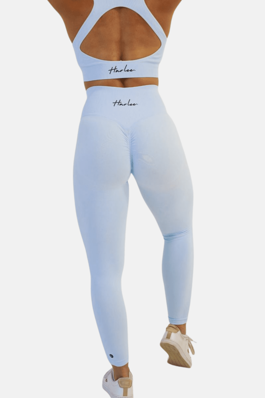 Luxe Seamless Scrunch Leggings - Ice Blue