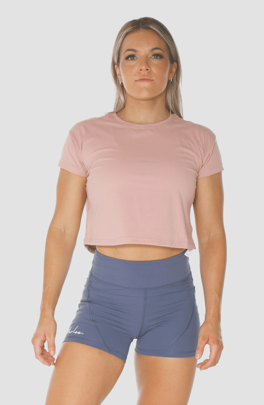 Balance Training Cropped Tee - Cotton Candy