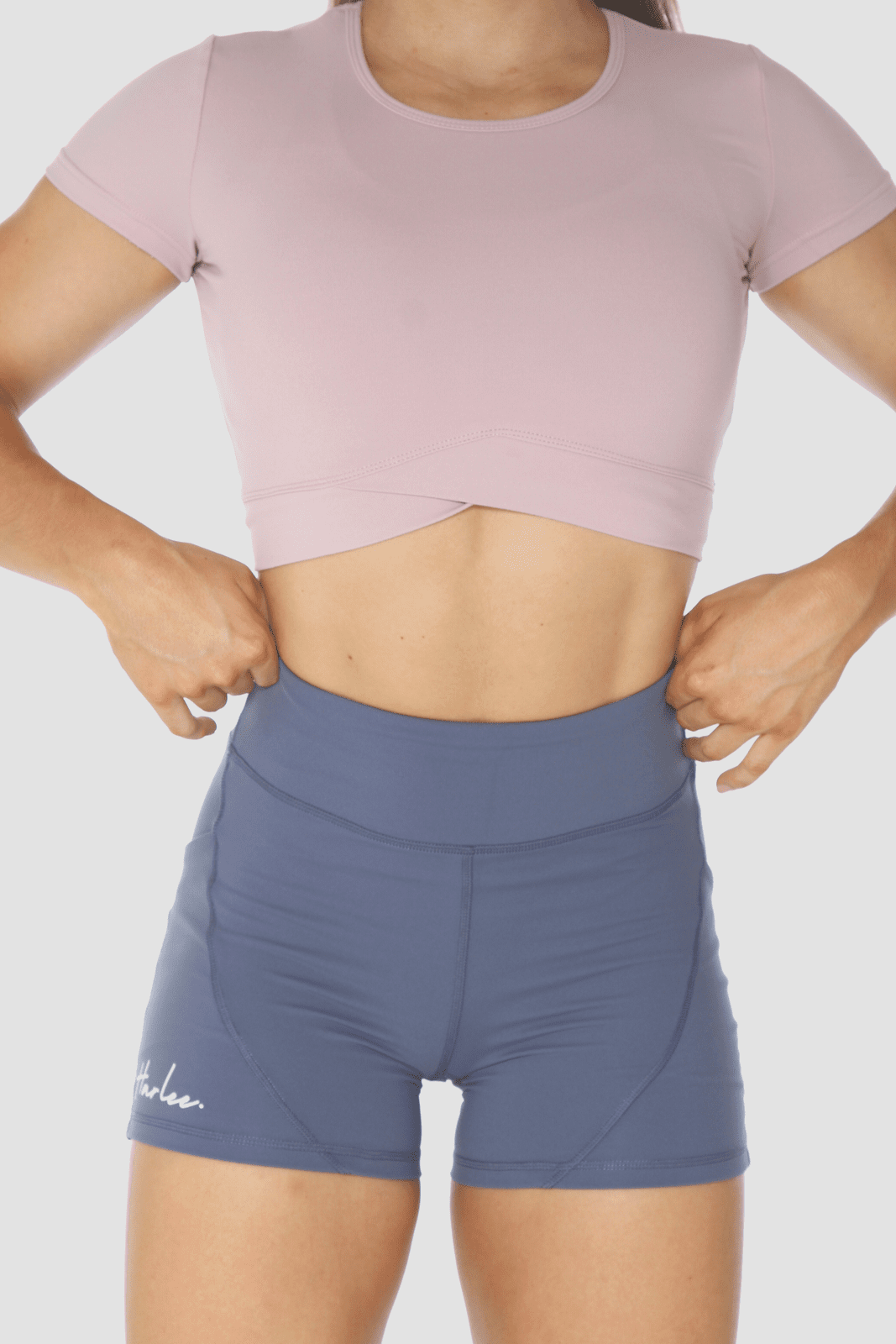 Performance Cropped Training Top - Lilac Lily