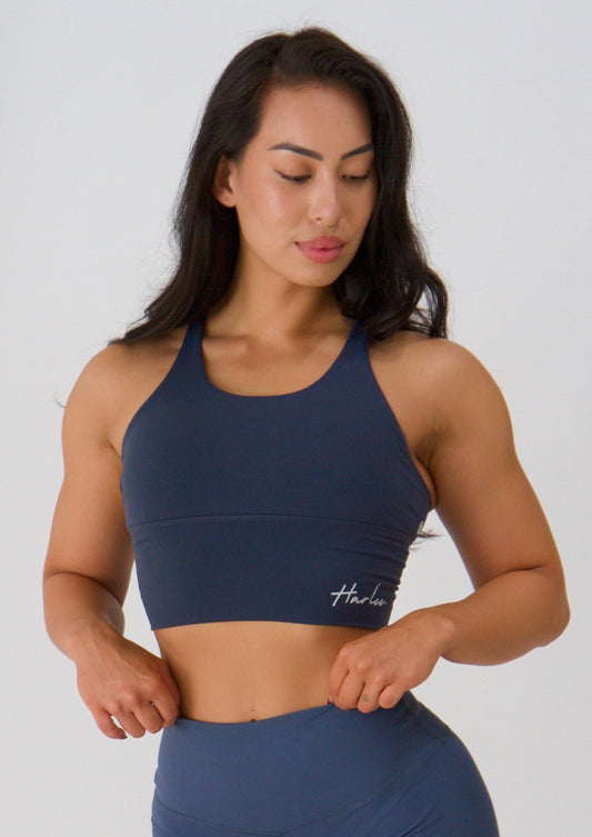 ALING Womens One Shoulder Sports Bra with Removable Palestine