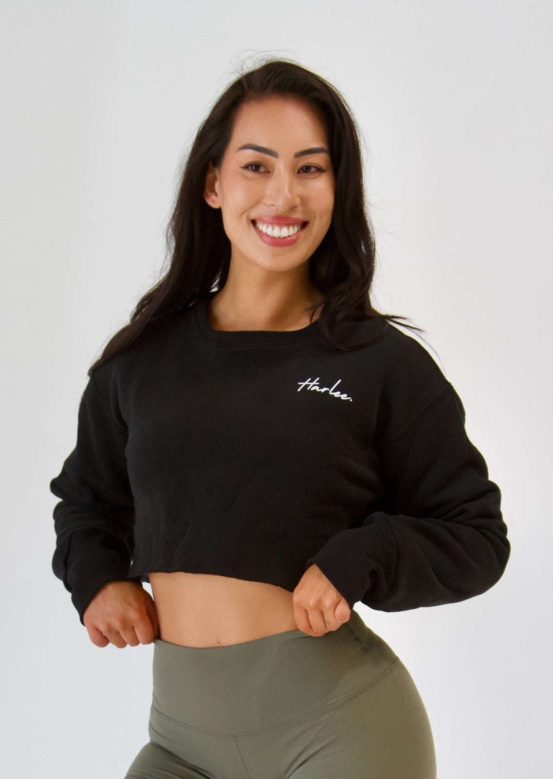 Cropped Sweater - Black